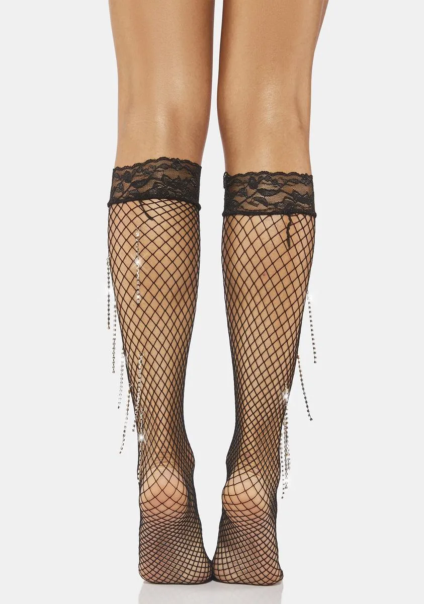 Midnight Star Gazing Fishnet Tights