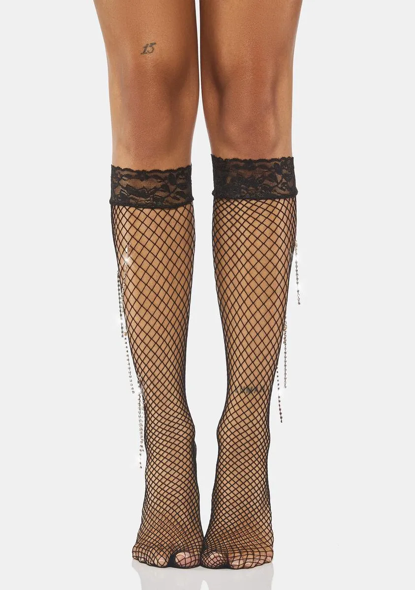 Midnight Star Gazing Fishnet Tights