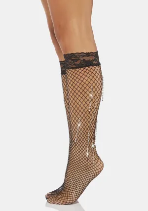 Midnight Star Gazing Fishnet Tights