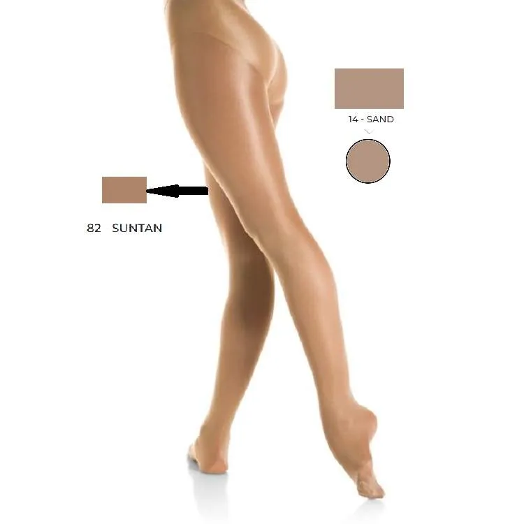Mondor Footed Shimmer Tights- Sand