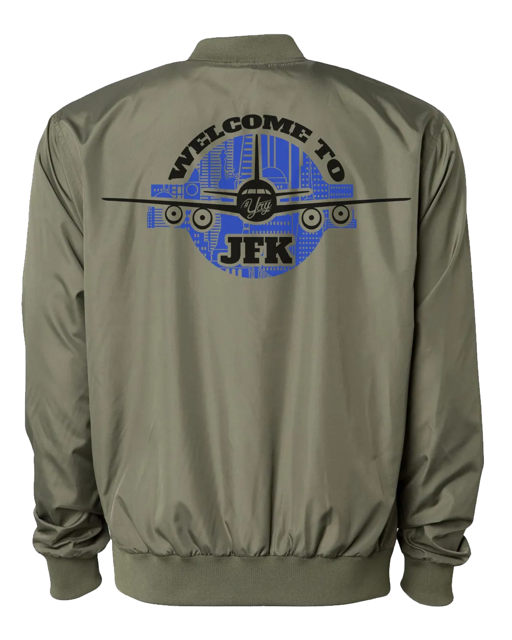 Mono YAY JFK NYCBG Bomber Jacket (Army Green)