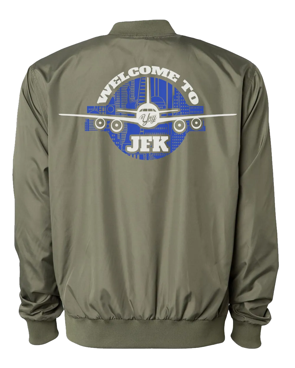 Mono YAY JFK NYCBG Bomber Jacket (Army Green)