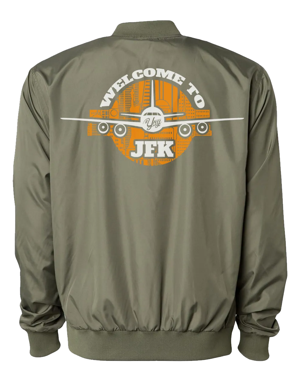 Mono YAY JFK NYCBG Bomber Jacket (Army Green)