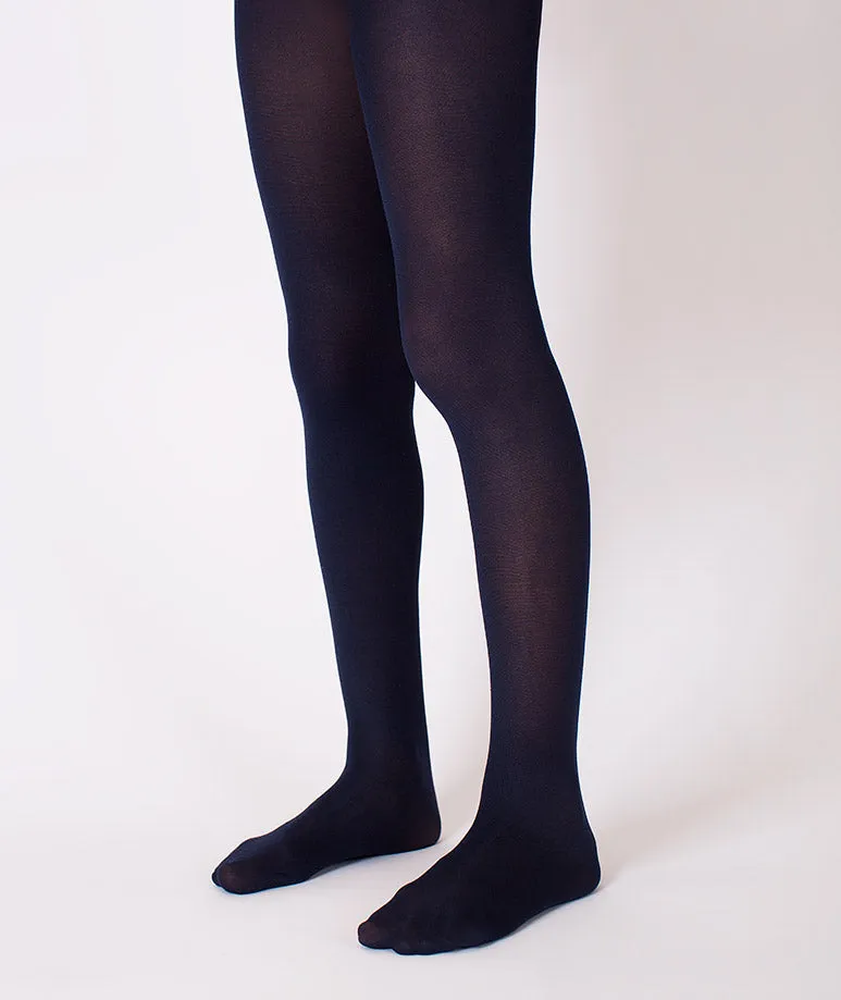 Navy Classic Kids Tights