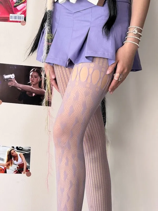 Niche asymmetric heart tights