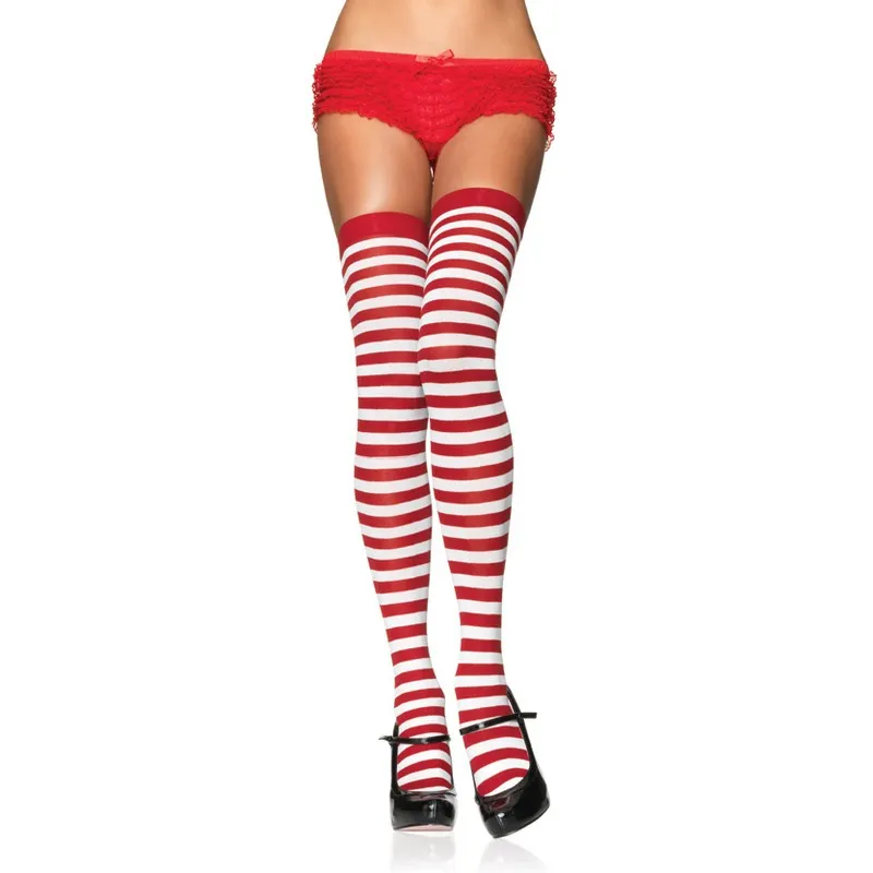 Nylon Stocking with Stripes 6005