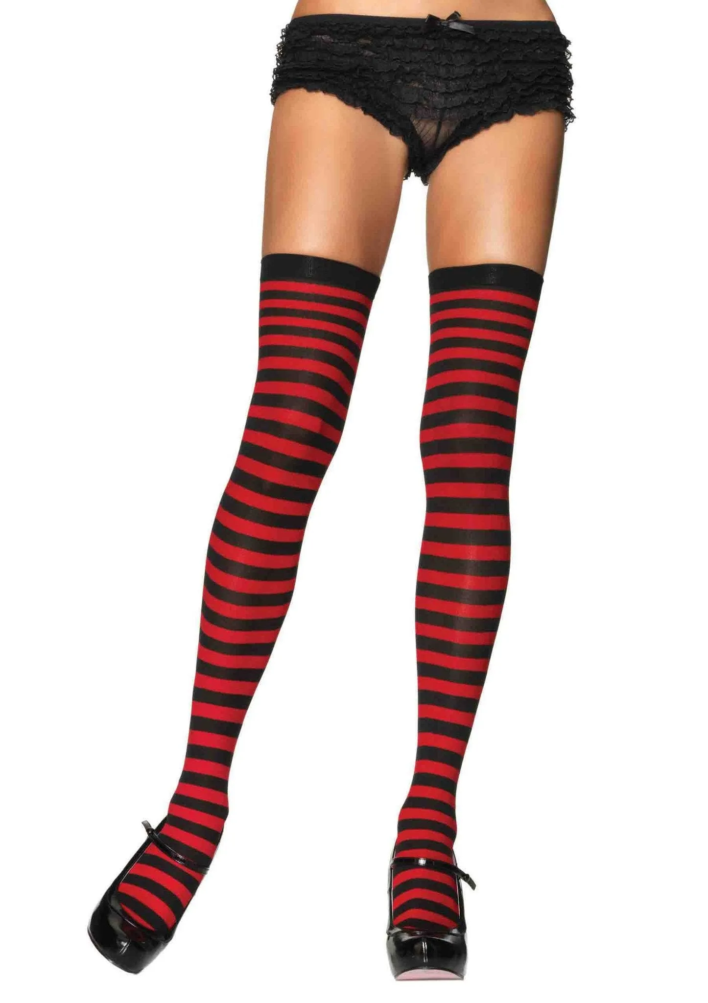 Nylon Stocking with Stripes 6005