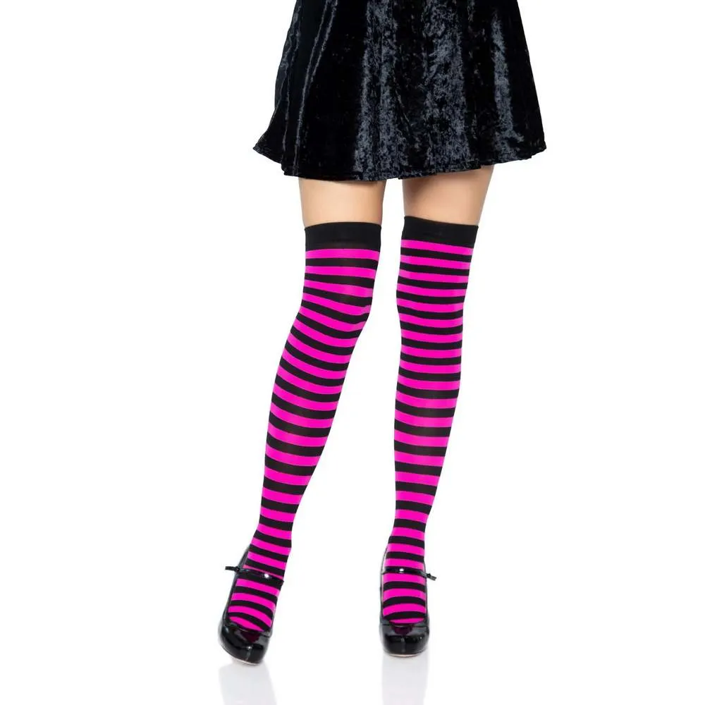 Nylon Stocking with Stripes 6005