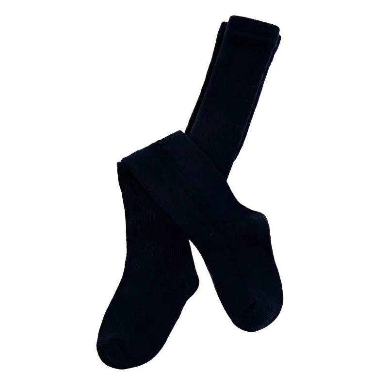 Open Knit Work Cotton Tights
