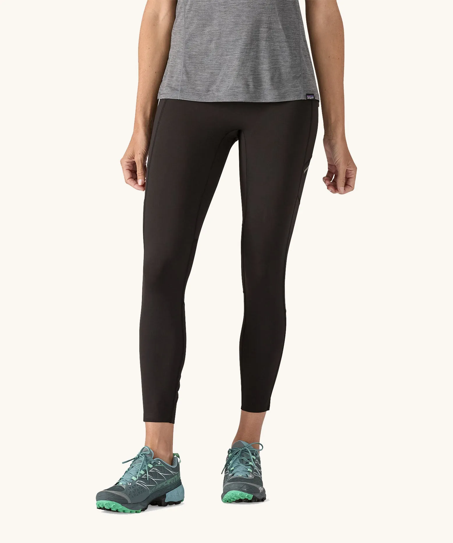 Patagonia Women's Endless Run 7/8 Tights - Smolder Blue