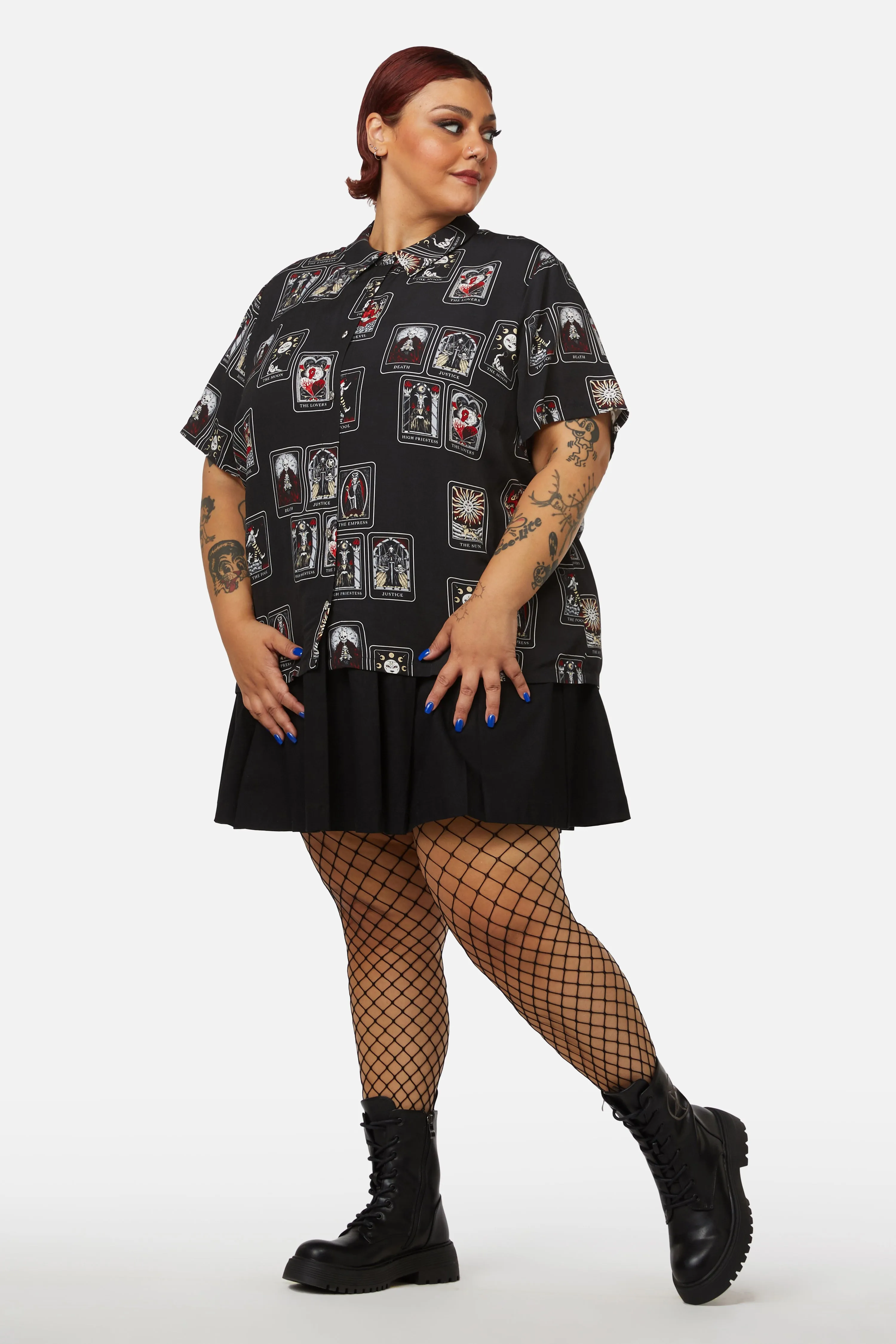 Plus Size Wide Fishnet Tights