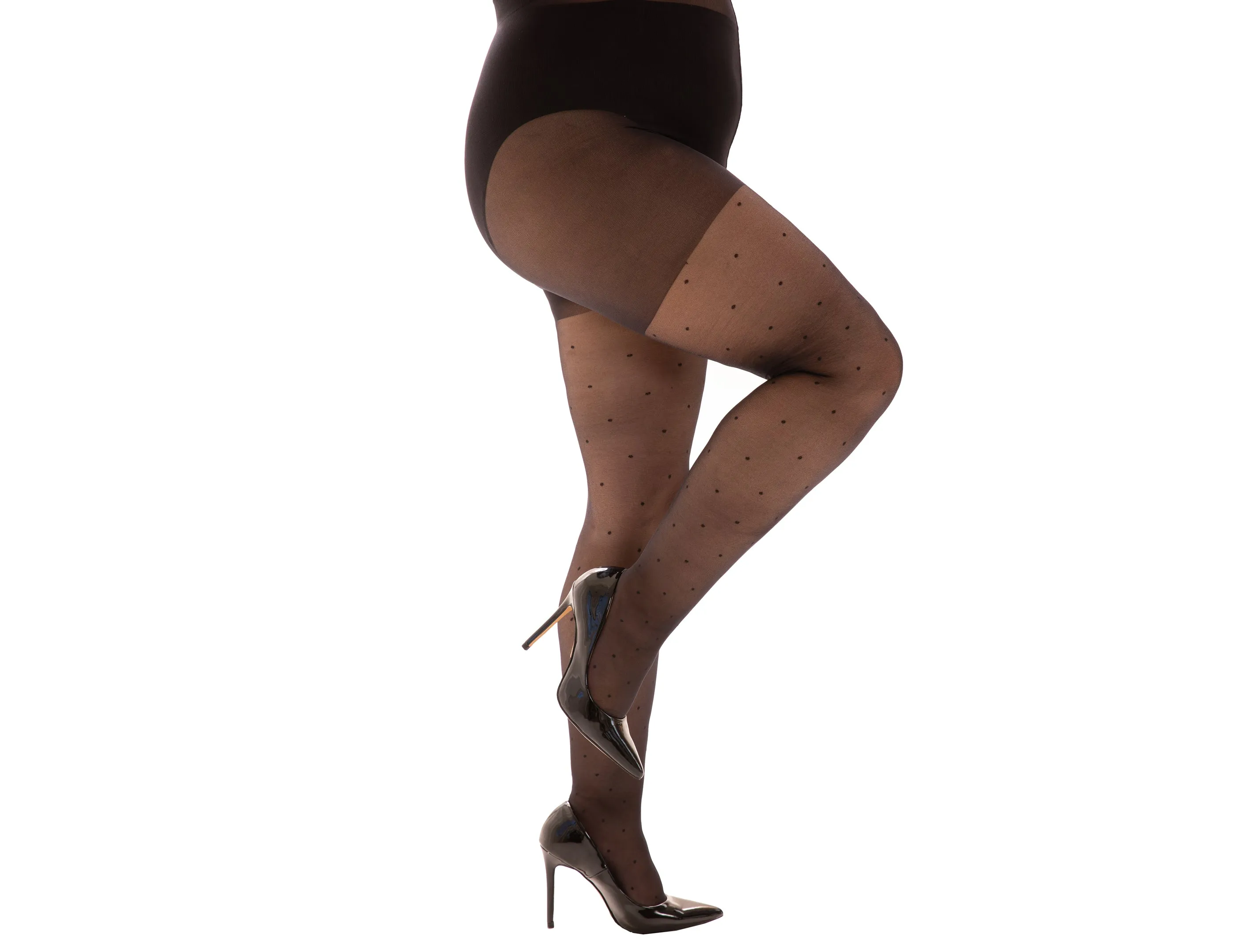 Polka Dot Curvy Super Stretch Tights