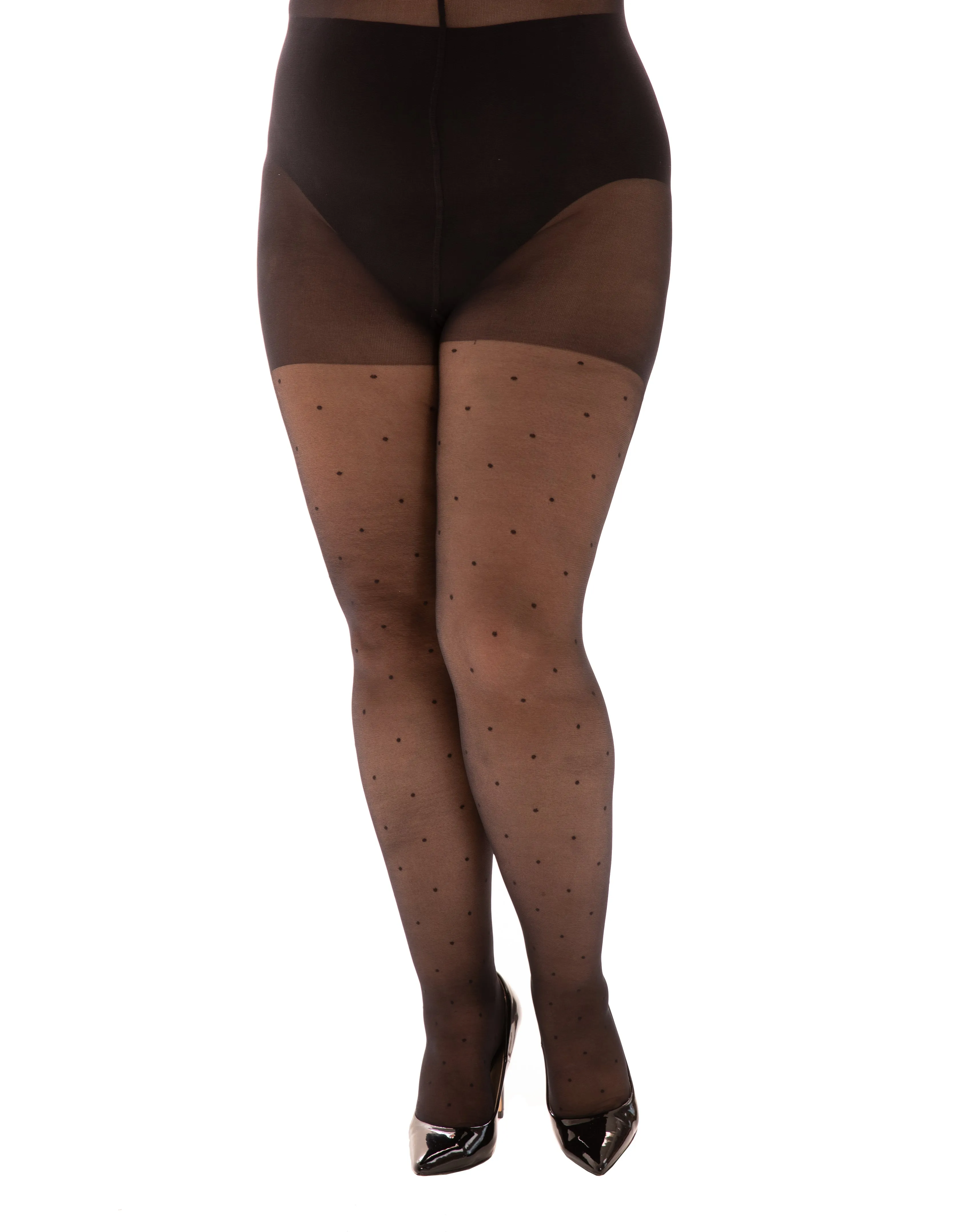 Polka Dot Curvy Super Stretch Tights