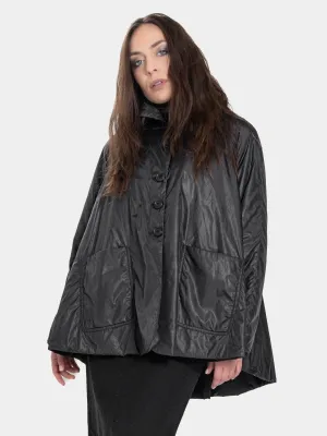 Raglan Sleeve Padded Swing Coat