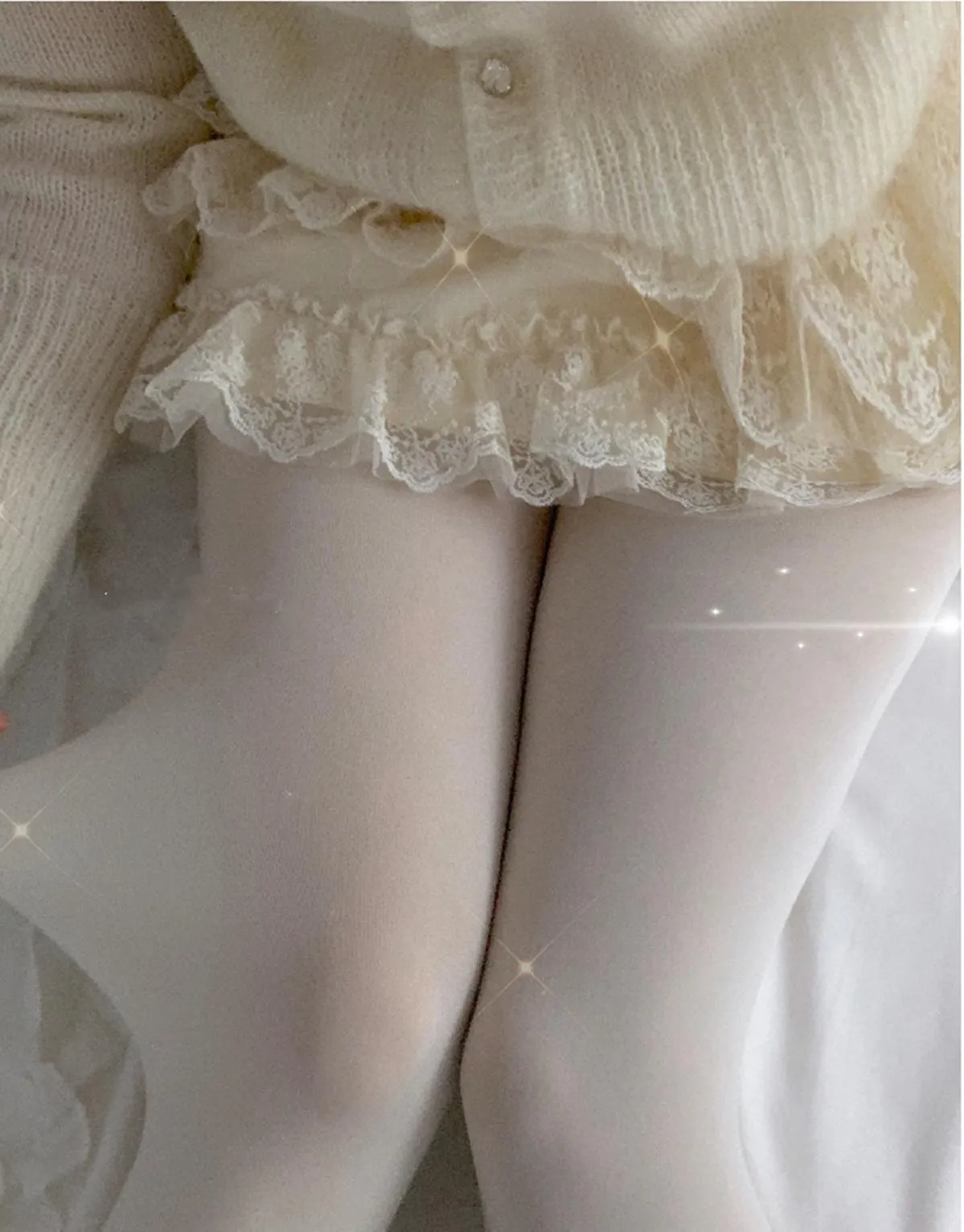 Roji roji~Winter Lolita Pantyhose Velvet Thicken Tights
