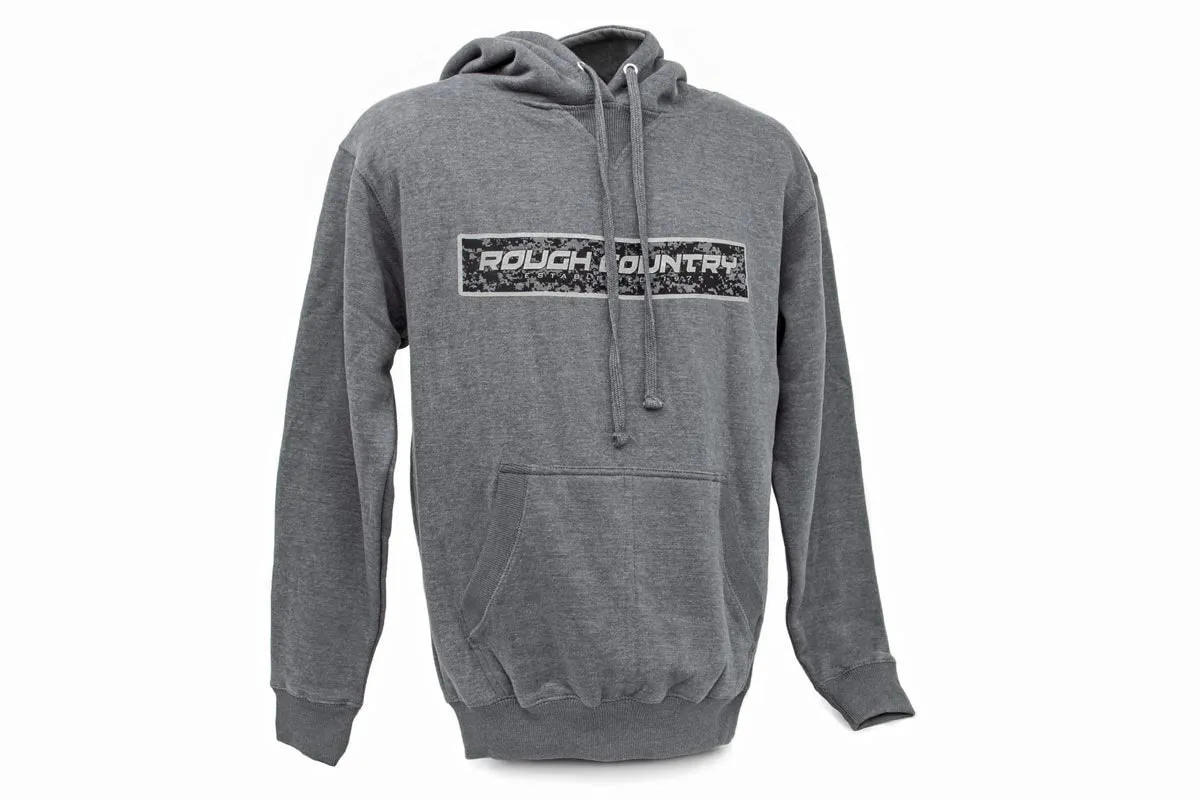 Rough Country Hoodie - Digital - Grey - LG