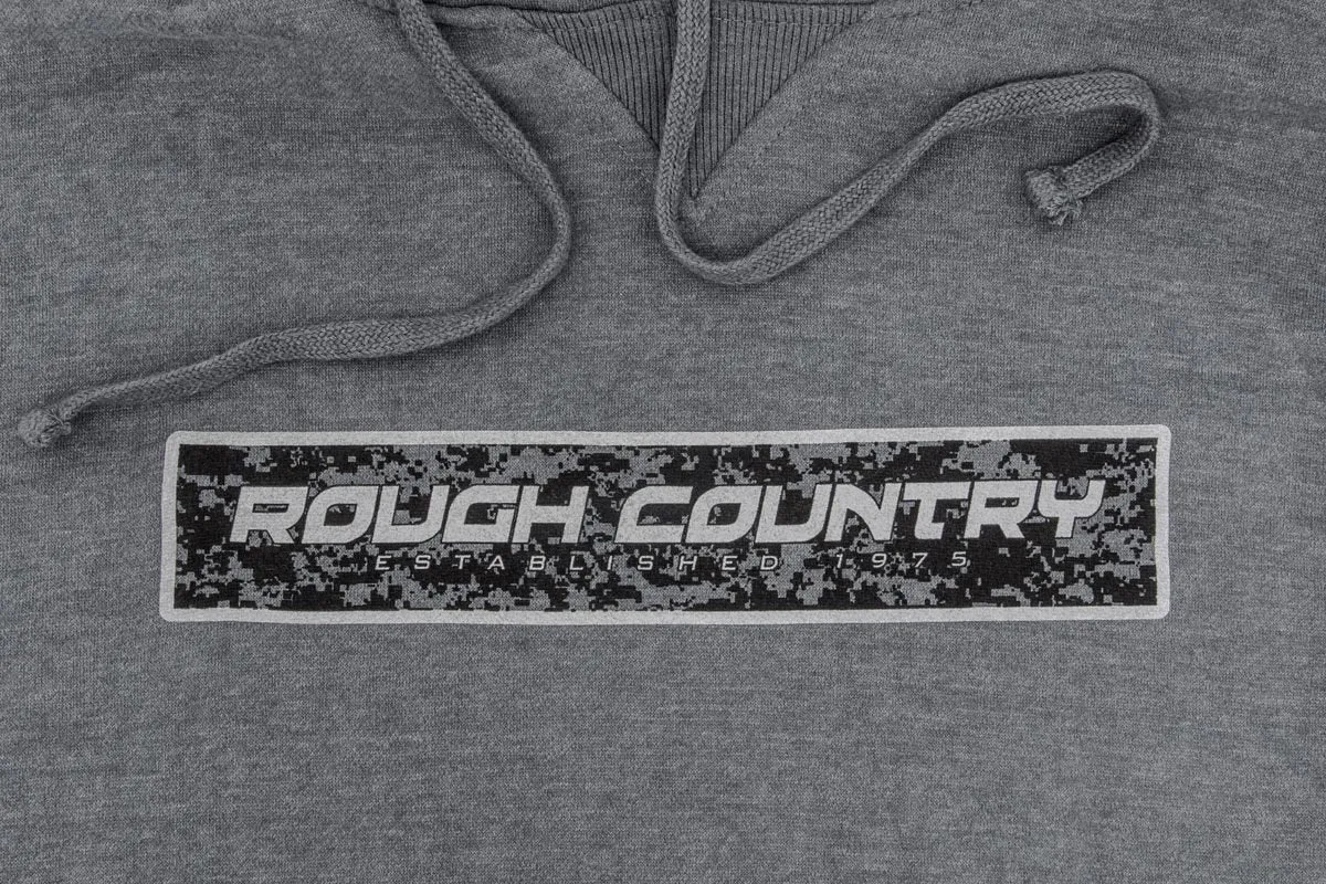Rough Country Hoodie - Digital - Grey - LG