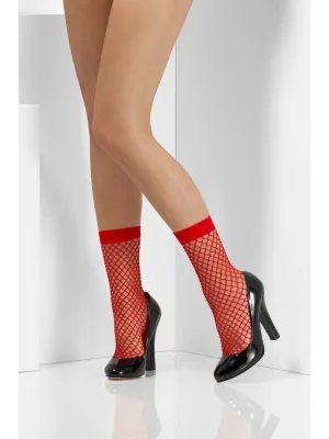 Smiffys Red Fishnet Socks - 48707