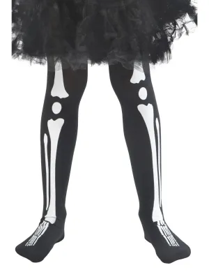Smiffys Skeleton Tights, Child - 48158