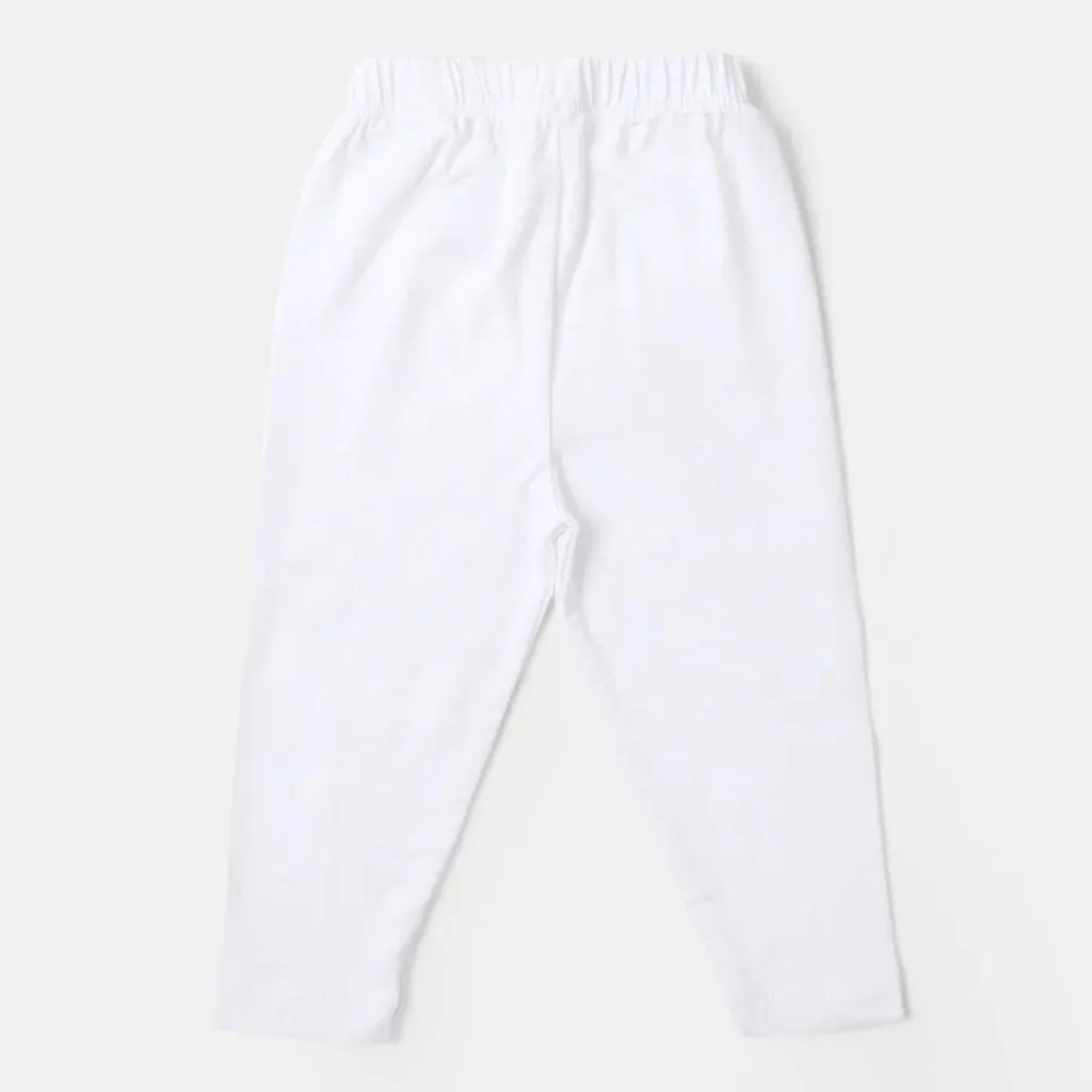 Teens Girls Basic Tights - White