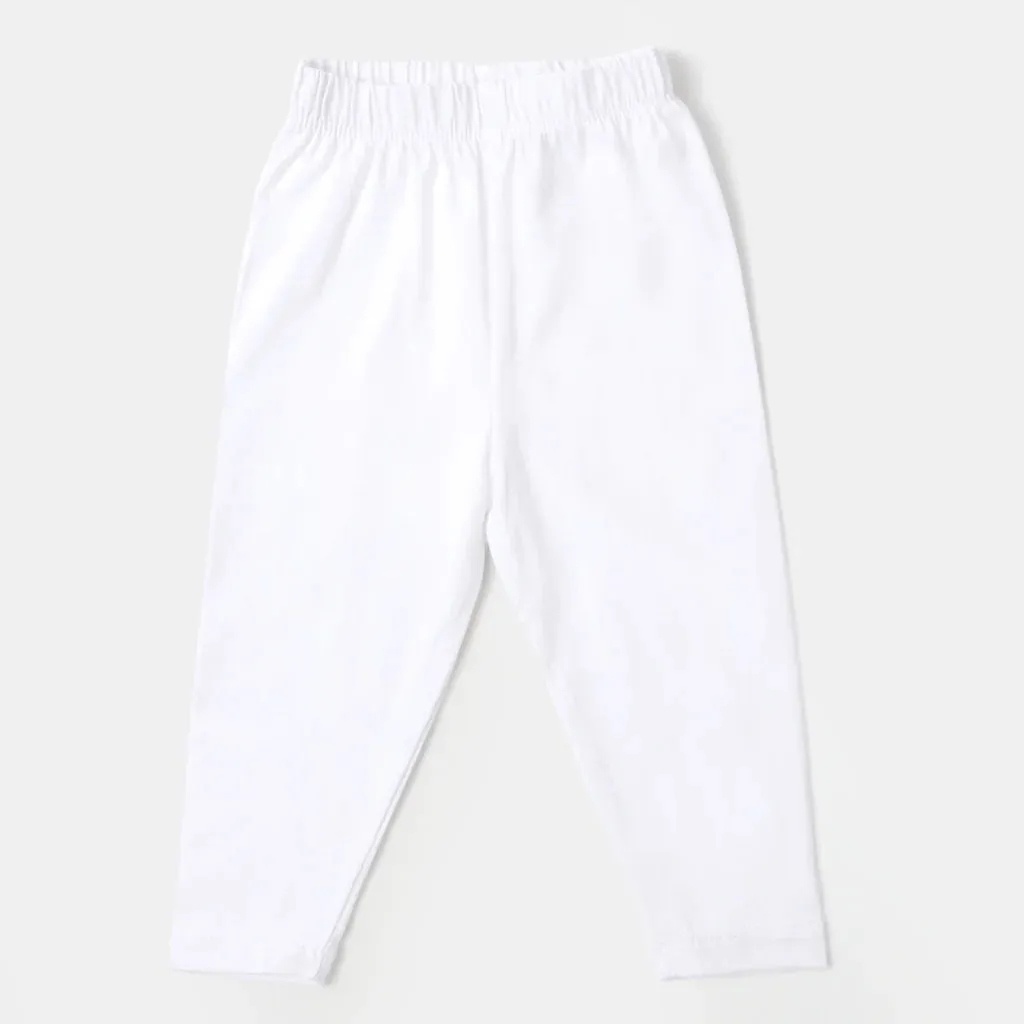 Teens Girls Basic Tights - White