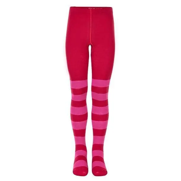 Tights: Red & Pink Stripes