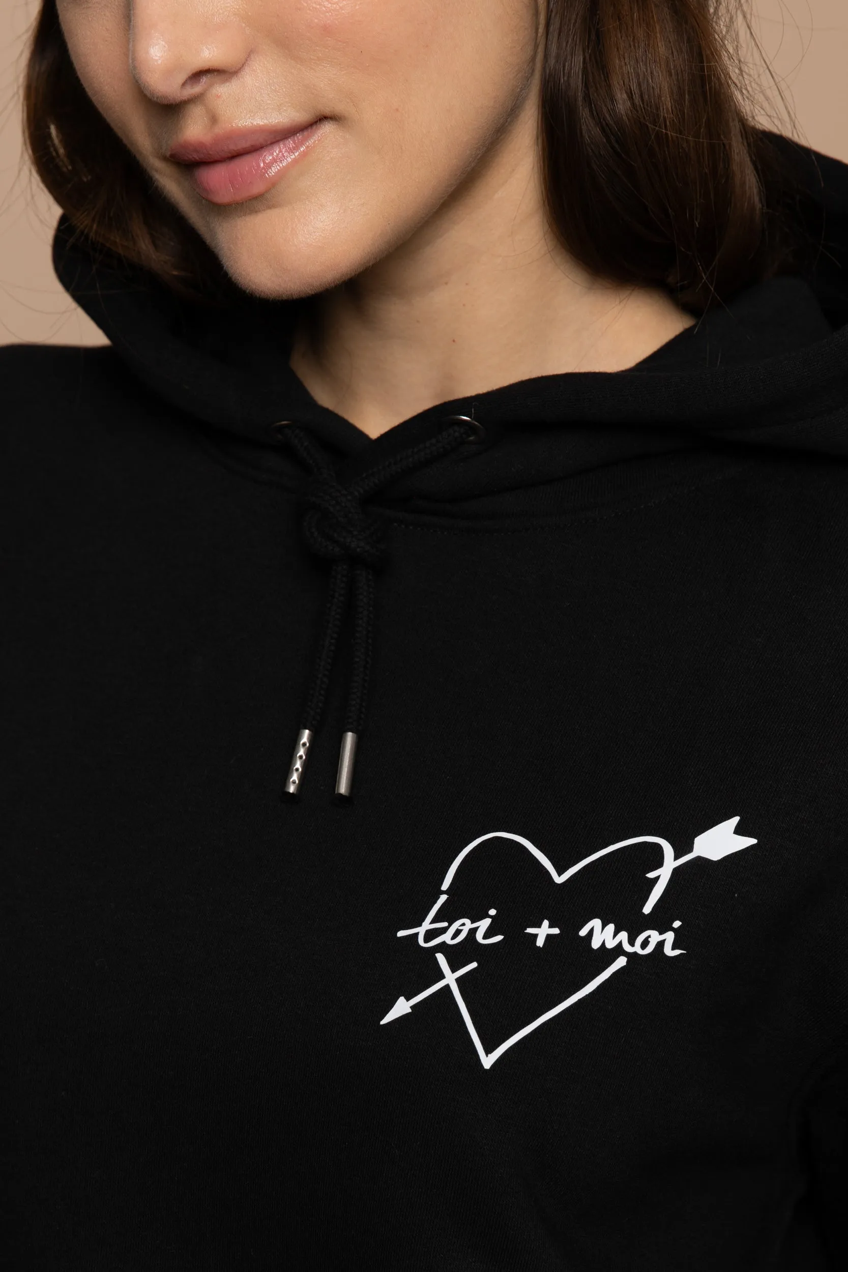 Toi   Moi Hoodie - Schwarz / Weiß