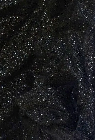 Unitard - Black Silver Glitter