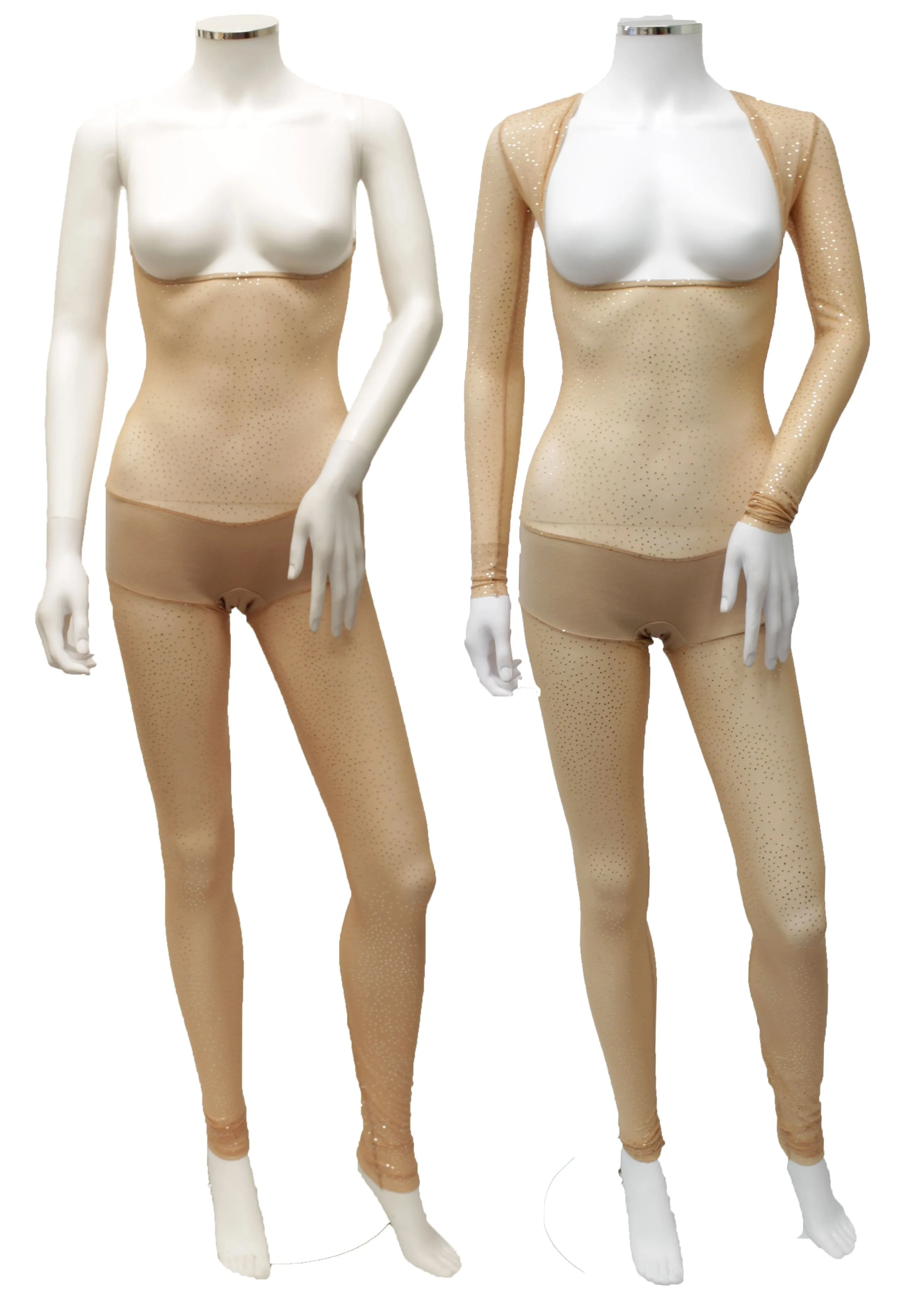 Unitard - Naturelle Silver Sparkle