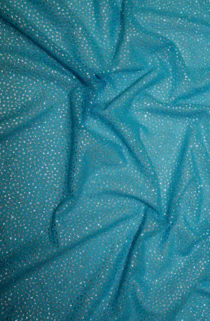 Unitard - Turquoise Silver Glitter