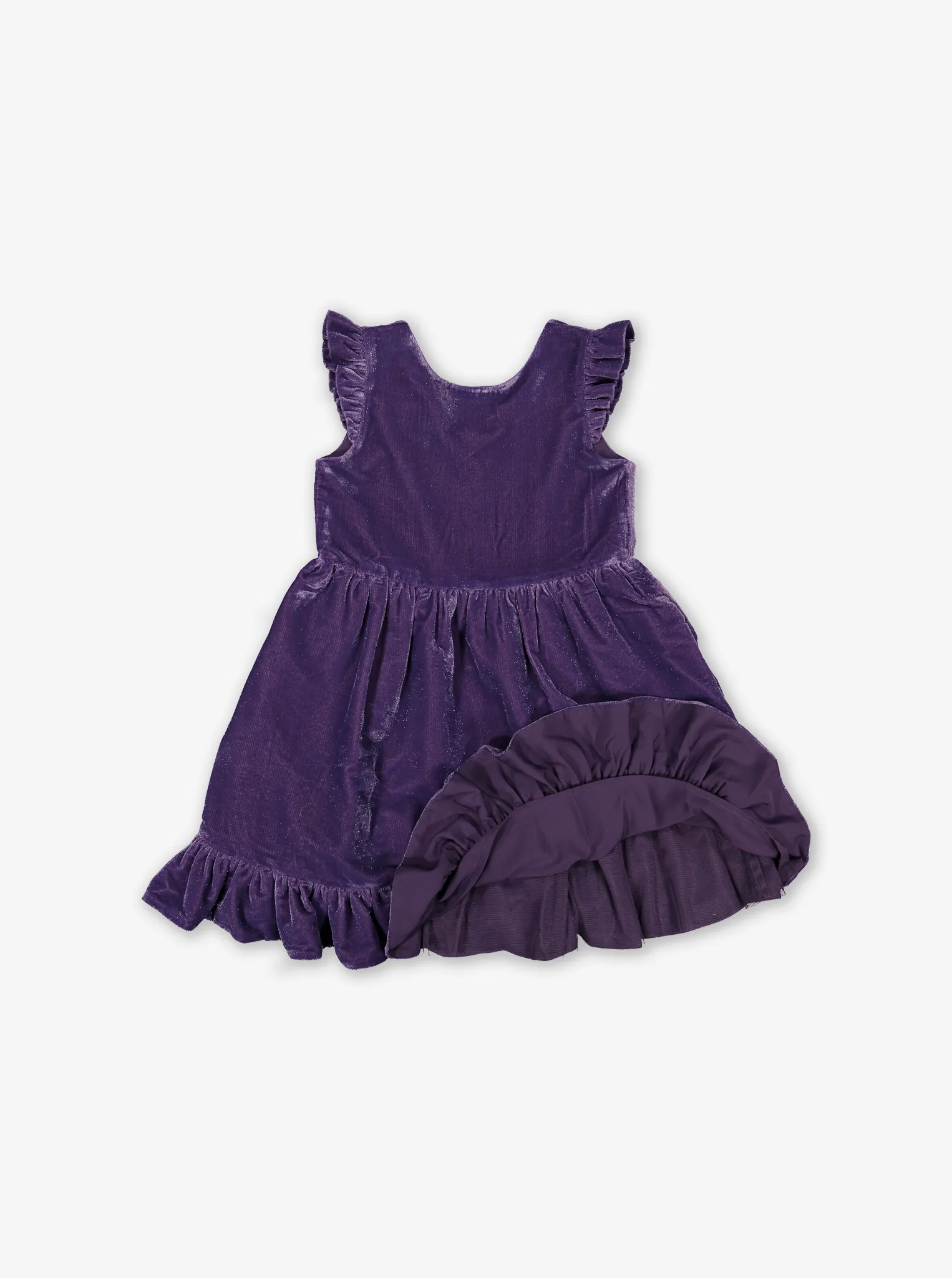 Velvet Sparkle Kids Party Dress