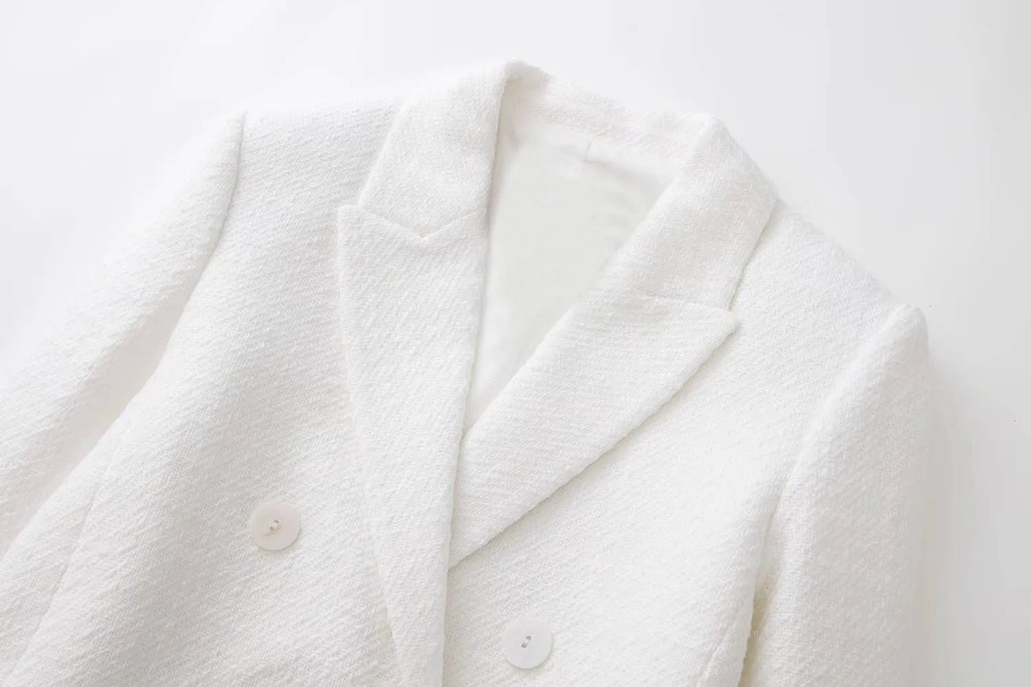 White Crop Short Jacket