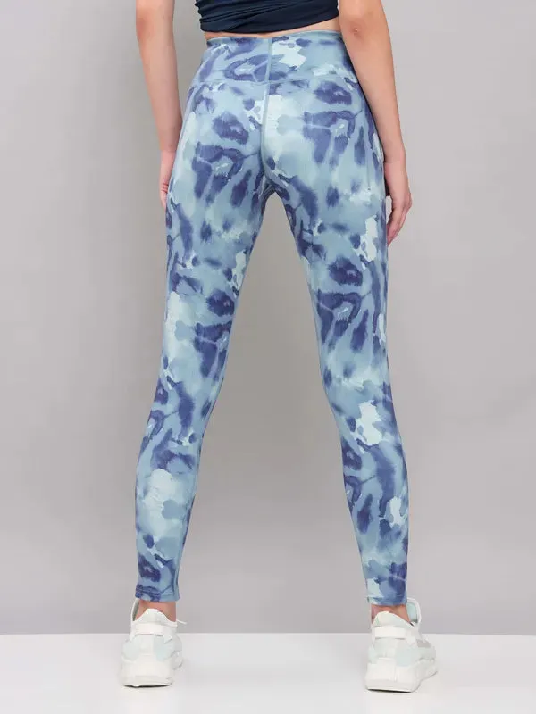 Women Printed Slim Fit Tights with ELASTO PLUS