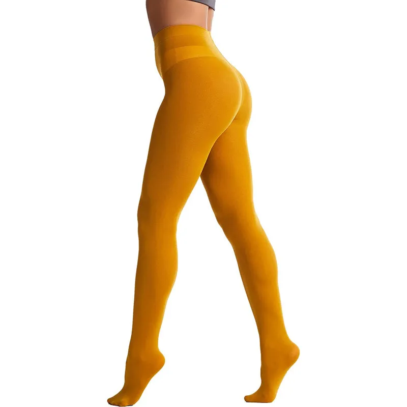 Women's 80 Denier Soft Semi Opaque Solid Color Footed Pantyhose Tights