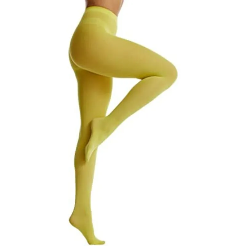 Women's 80 Denier Soft Semi Opaque Solid Color Footed Pantyhose Tights