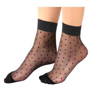 Women's Ankle-High Dots Jacquard-Knit Hosiery Socks