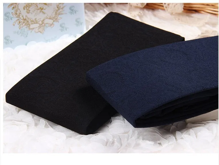 Women's Autumn Velvet High Waist Elastic Tights With Flower Pattern
