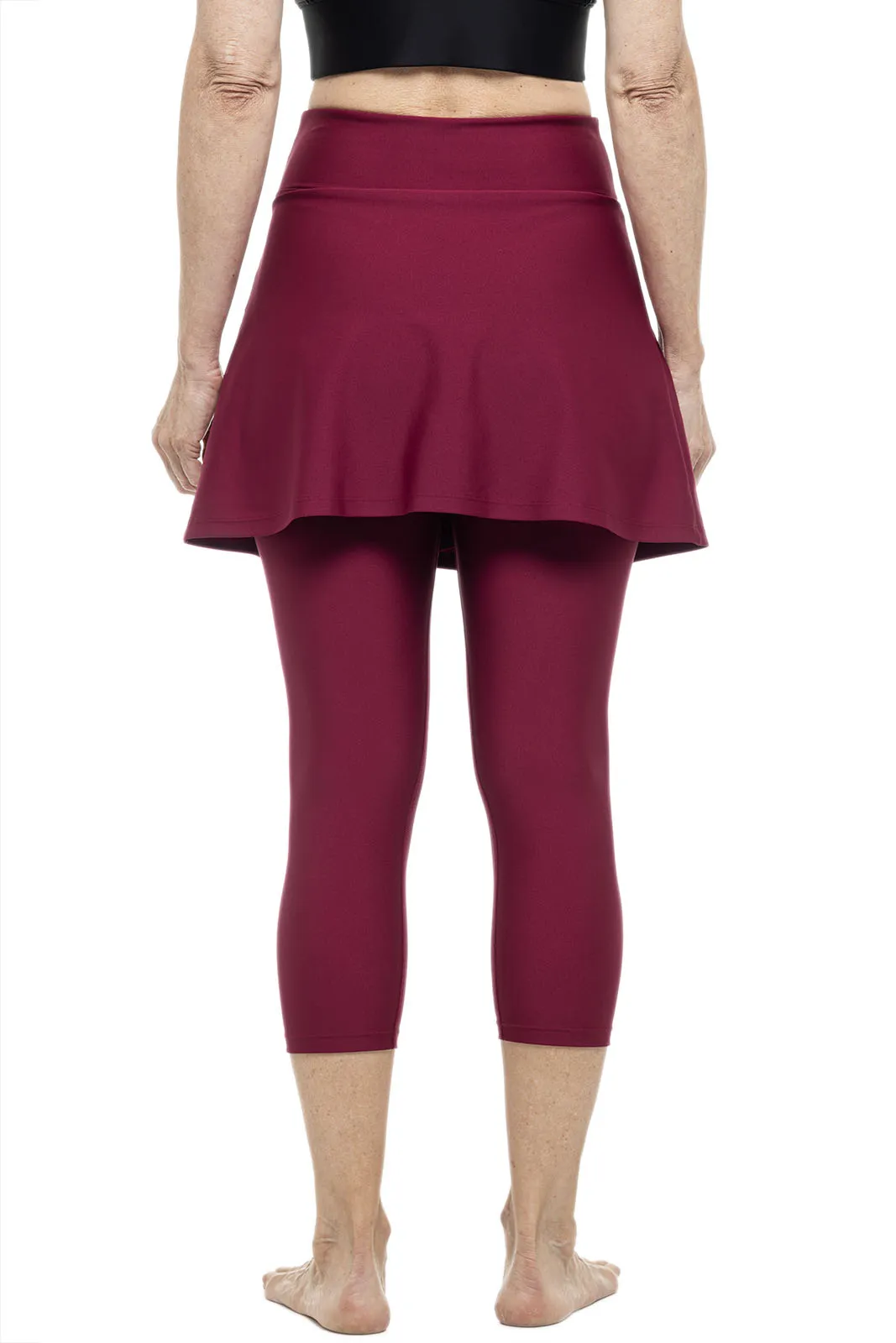 Women's Kahula Skirted Swim Capris | Red Crush